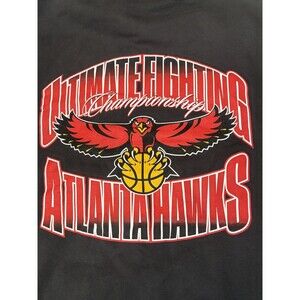 UFC Atlanta Hawks Hoodie 2X Black NWOT Limited Edition Ultimate Fighting